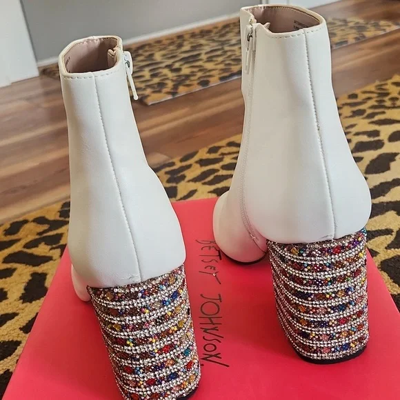 Betsey Johnson Jeweled Heel Bootie - Picture 7 of 13